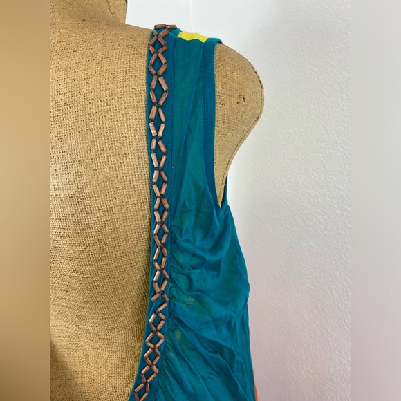 New Mimi Liberte’ Dress Michel Klein 36 FR Drop Back Gauzy Cotton Bold Beautiful - Picture 12 of 16